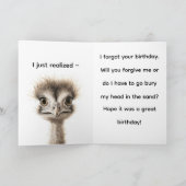 FRAZZLED BELATED BIRTHDAY CARD DANKESKARTE (Innenseite)