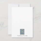 Frazzled Cat "I used to be Normal"-Karte Dankeskarte (Rückseite)