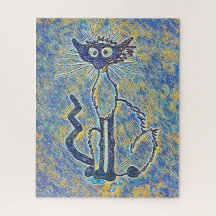 Frazzled Cat Jigsaw Puzzle