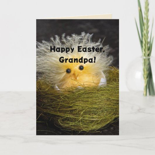 FRAZZLED CHICK GRANDPA EASTER CARD DANKESKARTE (Vorderseite)