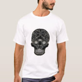 Frazzled Skull - Abstrakt Mandelbrot White Men's T-Shirt (Vorderseite)