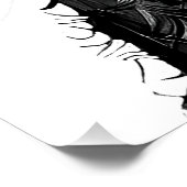 Frazzy Cat Glossy Poster (Ecke)