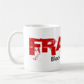 "Frazzz" schwarze Katzen-Verein-Tasse Kaffeetasse (Links)