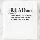 Freaddefinition Rechteckiger Aufkleber (Tasche)