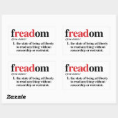 Freaddefinition Rechteckiger Aufkleber (Blatt)