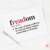 Freaddefinition Rechteckiger Aufkleber (Umschlag)