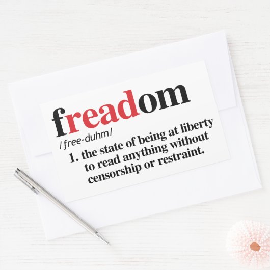 Freaddefinition Rechteckiger Aufkleber (Umschlag)