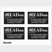 Freaddefinition Rechteckiger Aufkleber (Blatt)