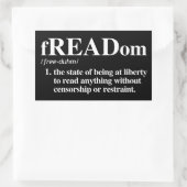 Freaddefinition Rechteckiger Aufkleber (Tasche)