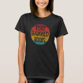 Freadle I Read Banned Books Retro Sunset T-Shirt (Vorderseite)