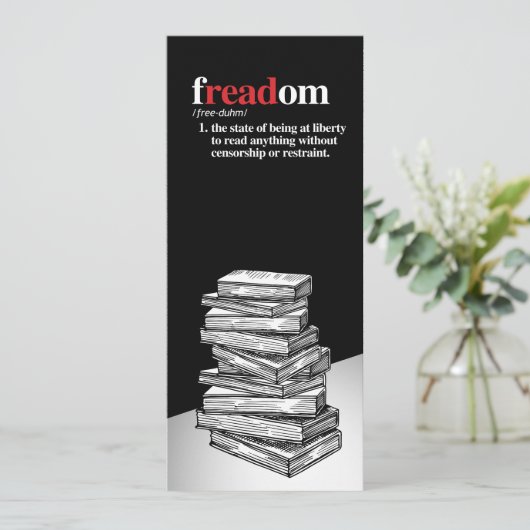 Freadom Definition Lesezeichen Save The Date (Stehend Vorderseite)