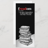 Freadom Definition Lesezeichen Save The Date (Vorne/Hinten)