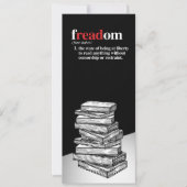 Freadom Definition Lesezeichen Save The Date (Vorderseite)