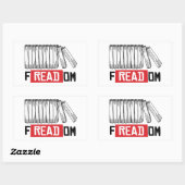 FREADOM RECHTECKIGER AUFKLEBER (Blatt)