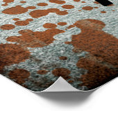 Freak aus und renne Halloween-Poster ab. Poster (Ecke)