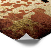 Freak aus und renne Halloween-Poster ab. Poster (Ecke)