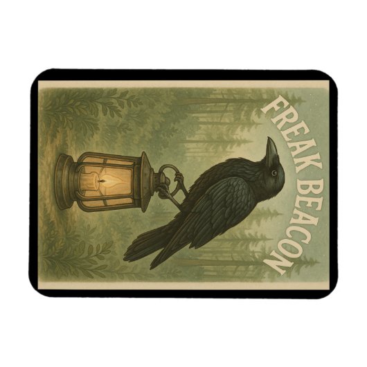 Freak Beacon Raven Flexible Magnet (Horizontal)