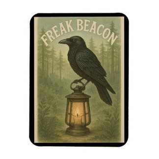 Freak Beacon Raven Flexible Magnet
