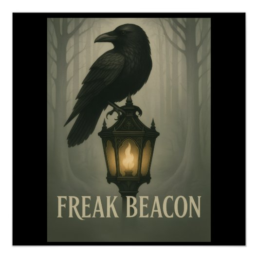 Freak Beacon Raven Glossy Poster (Vorderseite)