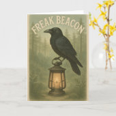Freak Beacon Raven Greetings Card Karte (Gelbe Blume)