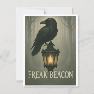 Freak Beacon Raven Postcard Postkarte