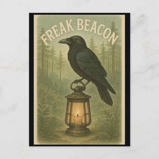 Freak Beacon Raven Postcard Postkarte (Vorderseite)