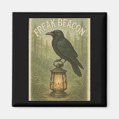 Freak Beacon Raven Square Magnet (Vorne)