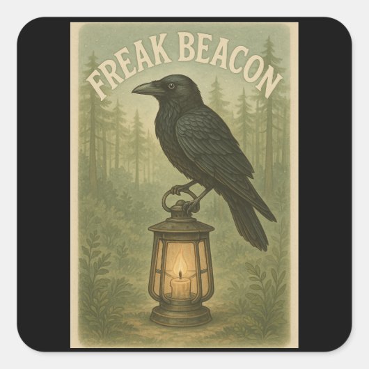 Freak Beacon Raven Sticker (Vorderseite)
