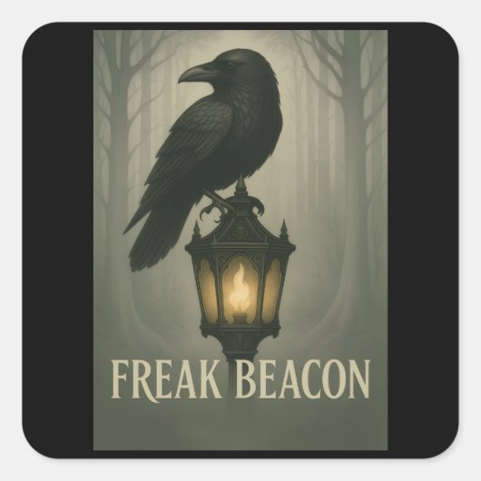 Freak Beacon Raven Stickers (Vorderseite)