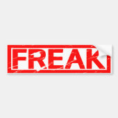 Freak Briefmarke Autoaufkleber (Vorne)