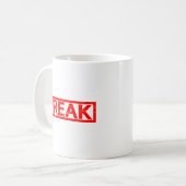Freak Briefmarke Kaffeetasse (Vorderseite Links)