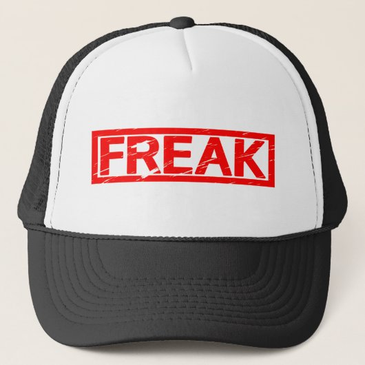 Freak Briefmarke Truckerkappe (Vorderseite)