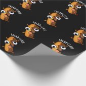 Freak-clair Funny Eclair Pun Dark BG Geschenkpapier (Ecke)