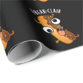 Freak-clair Funny Eclair Pun Dark BG Geschenkpapier (Rolleneckpunkt)