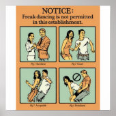 Freak Dance nicht erlaubt Poster (Vorne)