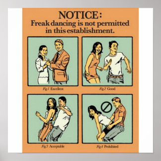 Freak Dance nicht erlaubt Poster