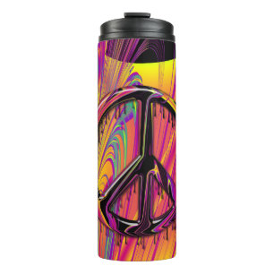 Freak Flag Psychedelic Hippy Couture Thermosbecher