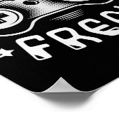 Freak - Funny Gaming Video Games Gamer Poster (Ecke)