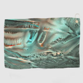 Freak graue cyan Textur & raue digitale Ausblendun Golfhandtuch