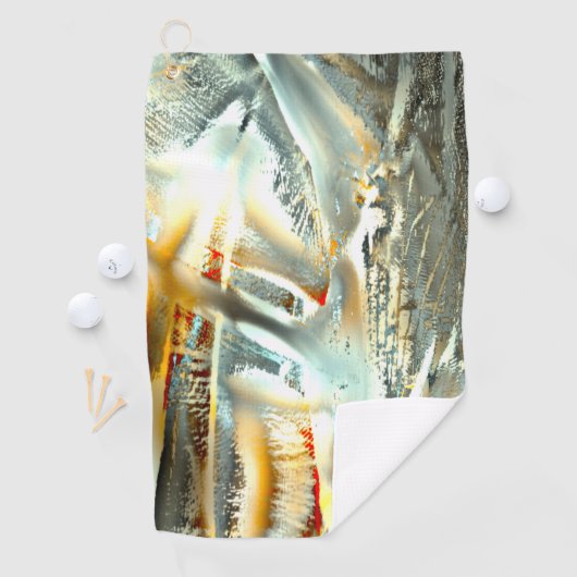 Freak graue Texturbrennteile bis zum digitalen Aus Golfhandtuch (Insitu)