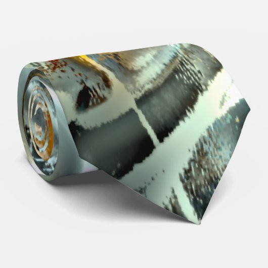 Freak graue Texturbrennteile bis zum digitalen Aus Krawatte (Gerollt)