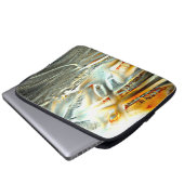 Freak graue Texturbrennteile bis zum digitalen Aus Laptopschutzhülle (Vorne Knopf)