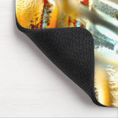 Freak graue Texturbrennteile bis zum digitalen Aus Mousepad (Ecke)