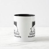 Freak in den Blättern - Funny Acountant Tasse (Zentrum)