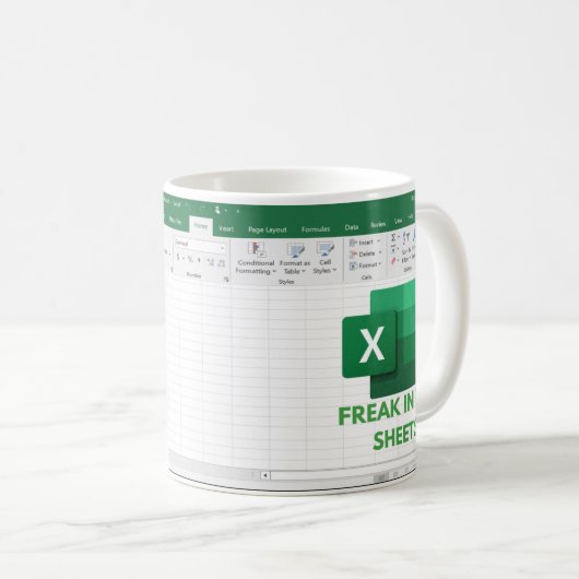 Freak in den Blättern Kaffeetasse (VorderseiteRechts)