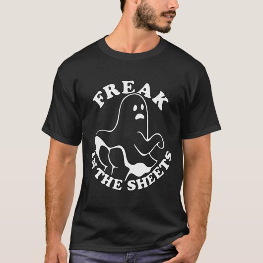Freak in den Blättern lustiges Halloween Geist  T-Shirt (Vorderseite)