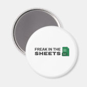 Freak in den Blättern Magnet (Vorderseite/Rückseite)
