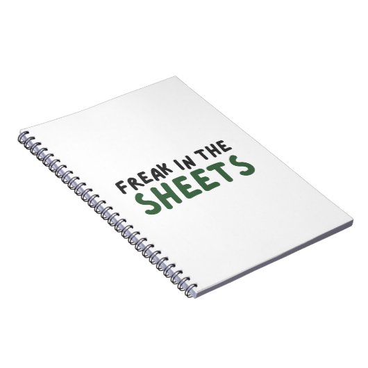 Freak in den Blättern Notebook Notizblock (Rechte Seite)