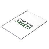 Freak in den Blättern Notebook Notizblock (Linke Seite)