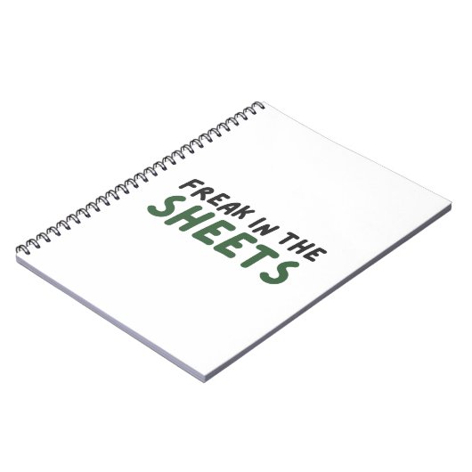 Freak in den Blättern Notebook Notizblock (Linke Seite)